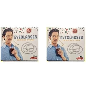 4/$20 EYEGLASSES DRINKING STRAW Flexible Drinking Straw